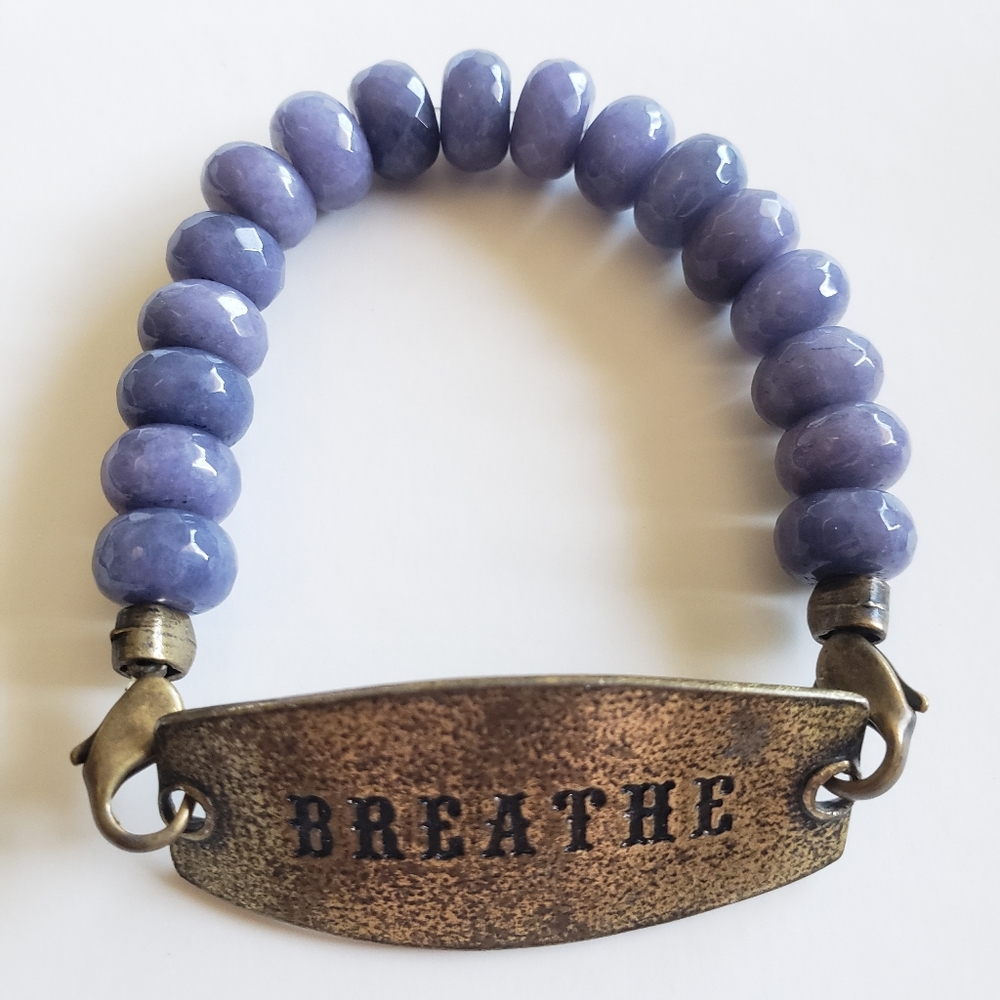 Lenny & Eva Breathe Sentiment Bead Bracelet